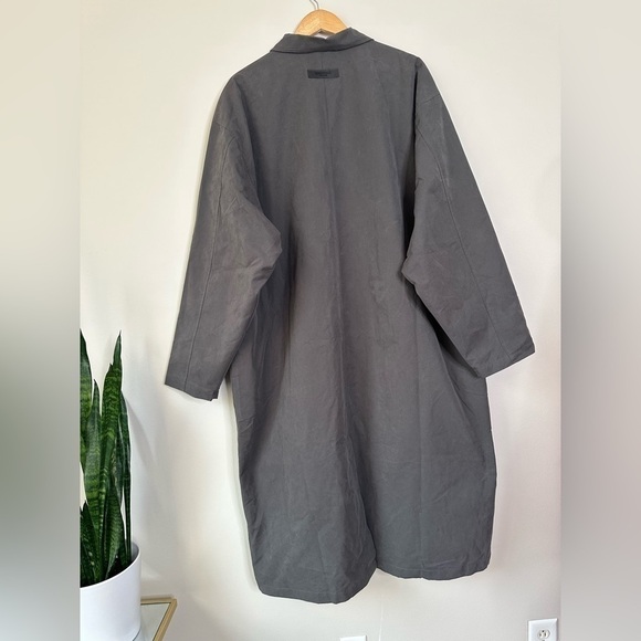 FEAR OF GOD ESSENTIALS Cotton Blend Shirt-Coat Trench XL NWOT - Picture 5 of 15